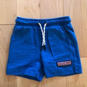 Kids’ Vineyard Vines Knit Jetty Shorts in Blue (Size 3T)